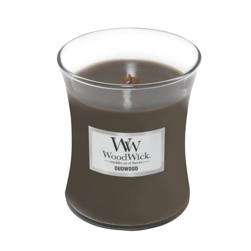 WoodWick香薰蜡烛美国WW木芯香氛卧室客厅白茶茉莉白噪音氛围感