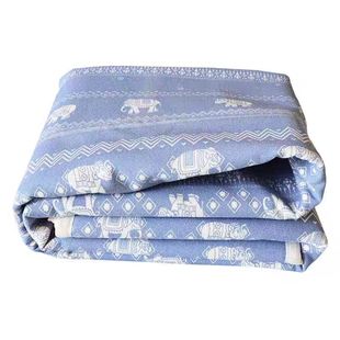 津唐【老帆布凉席】天津传统特厚加密纯棉老粗布夏凉白混纺床单