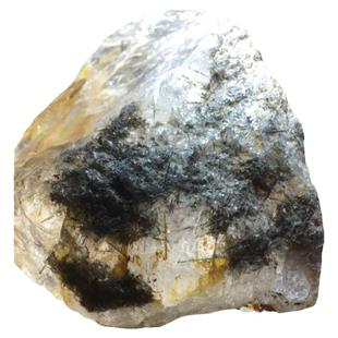 天然黑发晶原石摆件奇石异景风水半宝石可收藏办公室家居饰品毛料