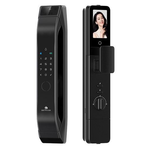 德施曼大圣Q5FPro经典版铝合金智能门锁3D人脸识别指纹密码锁防盗