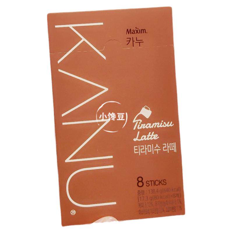 韩国进口卡奴提拉米苏味拿铁咖啡 KANU速溶咖啡Maxim 24条/盒