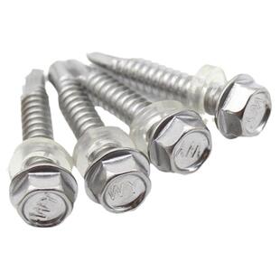 M4.8M5.5M6.3 410不锈钢外六角钻尾螺钉镙丝自攻自钻螺丝钉带帽