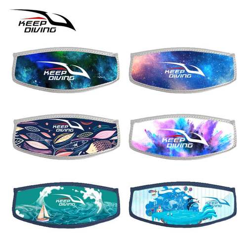 潜水浮潜面镜护发印花缠MSC-492发束发保护套潜装备带防自由双面