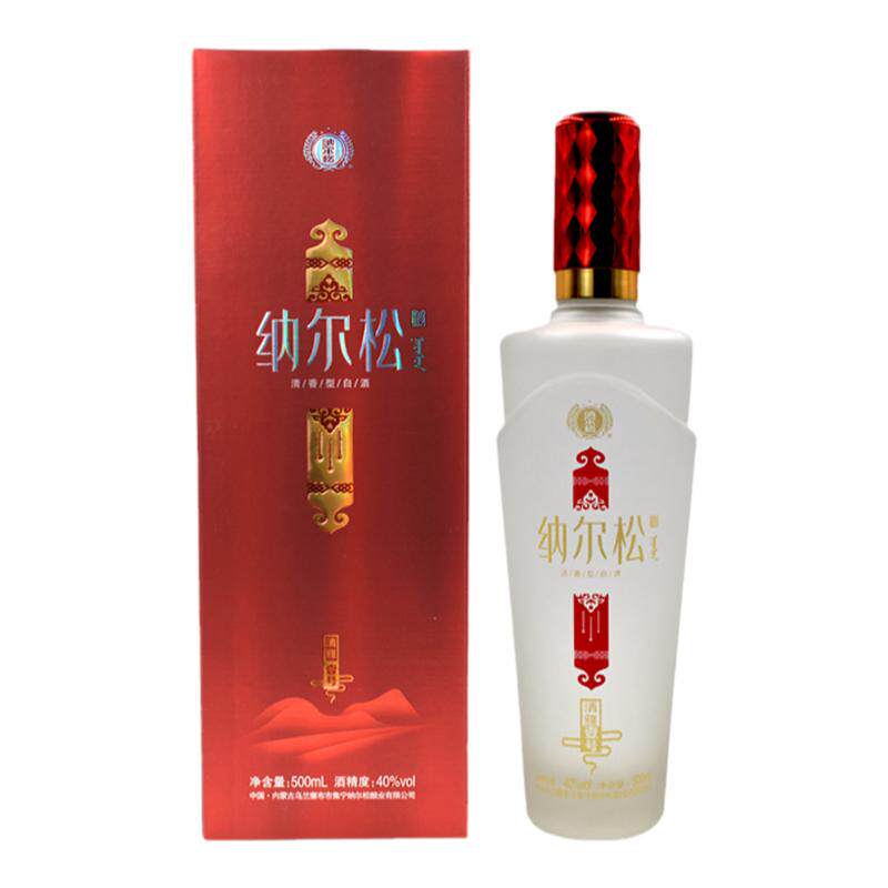 包邮 纳尔松国产白酒 纳尔松·清雅壹号 清香型白酒 40度500毫升