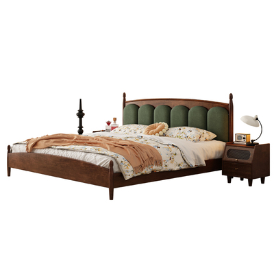 法式复古实木床1.8米双人储物床