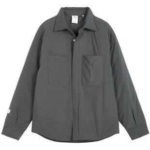 灰色衬衫式翻领运动外套男女PUMA彪马官方新款冬季保暖棉衣633477