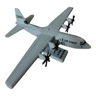 正版拼装美国C130大力神运输机模型军事儿童飞机航模玩具超大号