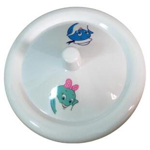 卡通仿瓷塑料杯盖防尘马克杯盖子喝水杯陶瓷杯盖白色茶杯盖多口径