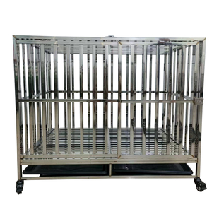 不锈钢狗笼子小中大型犬泰迪金毛德牧拉布拉多狗笼移门推拉门包邮