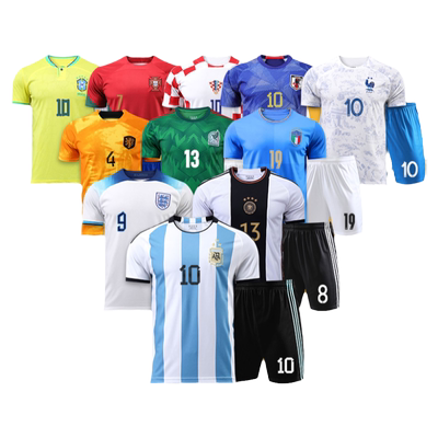 阿根廷梅西球衣定制足球服套装