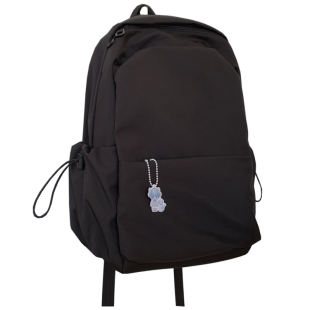 韩国ins简约纯色书包女 高中学生初中生大容量日系双肩包电脑背包