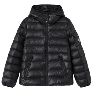 【所有女生直播间】德玛纳奢暖90鹅绒排骨羽绒服女亮面连帽外套