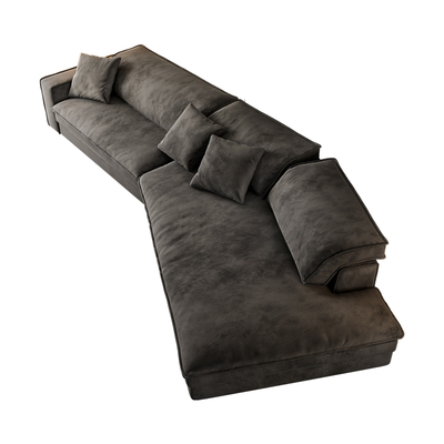 科技布羽绒沙发意式简约客厅现代