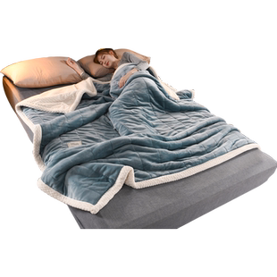 毛毯冬季加厚法兰珊瑚绒2025新款毯子牛奶羊羔绒秋冬被子午睡盖毯