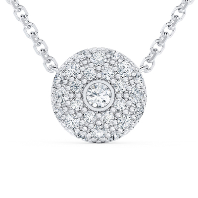 DeBeers戴比尔斯白金钻石项链