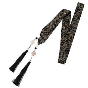 汉服头饰红色发带女国风马面裙配饰古风飘带流苏丝带头绳古装发饰