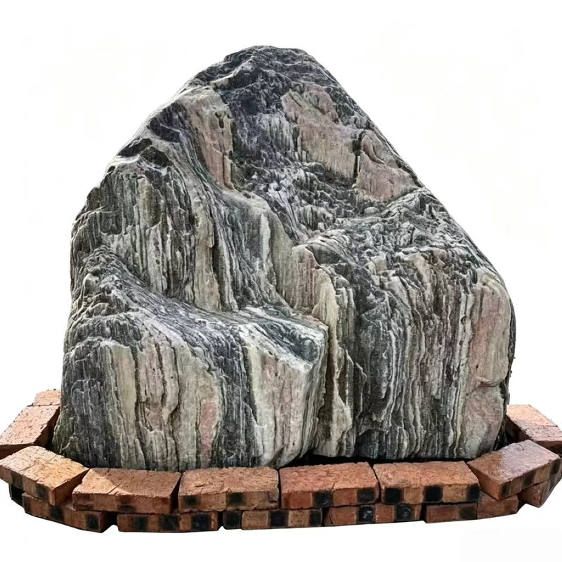 天然原石敢当风景石庭院摆件刻字