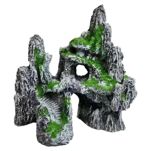 鱼缸造景假山龟缸造景石套餐装饰躲避屋景观石水族箱布景假山摆件