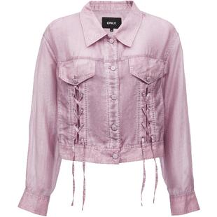 【ONLY奥莱】春季新款百搭休闲个性绑带衬衫版型短款外套女