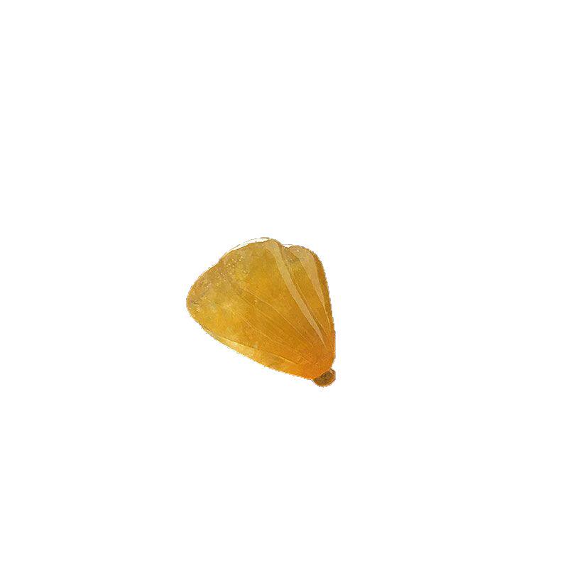 缅甸翡翠高冰种红翡玉莲蓬吊坠女