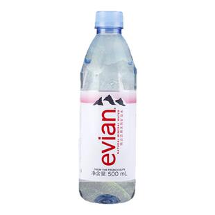 法国原装进口Evian依云矿泉水天然弱碱性水500ml*24瓶装中文版/箱