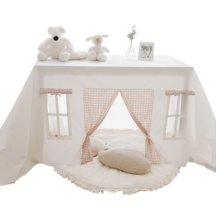 帐篷儿童桌布游戏屋装饰旧餐桌书桌室内小房子城堡简易家庭游乐场