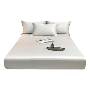 纯色高支全棉加高床笠单件纯棉床罩180x200厚床垫加大尺寸2米x2cm