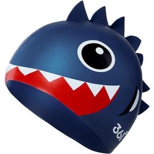 361儿童泳帽男女童印花可爱专业硅胶游泳帽女长发防水不勒头长发