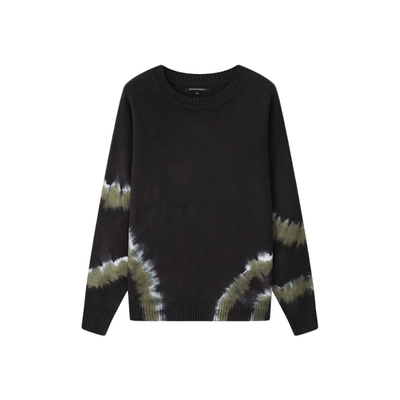 扎染慵懒风圆领针织衫