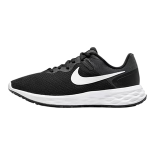 42运动家 Nike REVOLUTION 6 黑白减震低帮休闲跑步鞋 DC3729-003