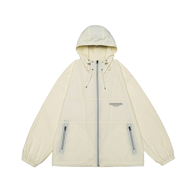 【沙粒皱75g轻薄】男装山系高级感连帽防风外套夹克户外春秋夏季