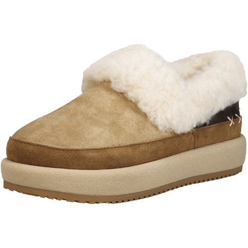 快乐玛丽棉鞋女2025冬新款厚底防滑一脚蹬加绒勃肯鞋外穿毛毛鞋