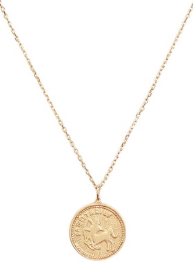 lhwindsor温莎十二星座金币项链