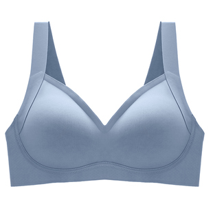 一片式夏季薄款承托力无痕文胸宽肩带聚拢调整收副乳防下垂内衣