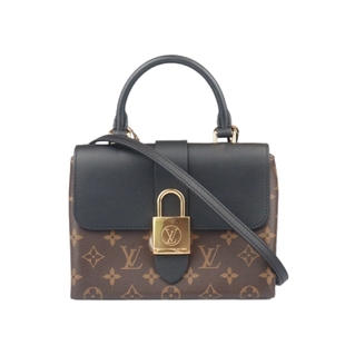 中古9新LV路易威登LOCKY BB黑色复古老花BB斜挎包二手奢侈品包包