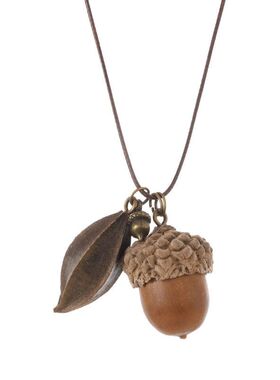 干果森系简约文艺毛衣链