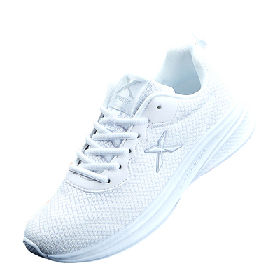 白色透气网面运动鞋女