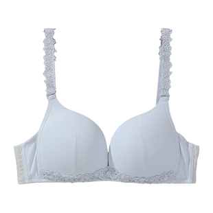 tutuanna春夏女士聚拢文胸内衣 光面无痕简约纯色防下垂文胸罩女