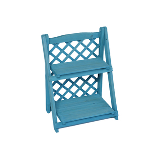 两层实木小花架双层阳台飘窗靠墙架子多肉绿植置物架田园风办公室