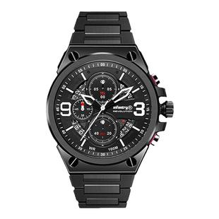 Infantry鹰轰领航者全钢X系列飞鹰三眼时尚防水男士手表生日礼物