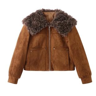 派克服复古短款羽绒服女小个子加厚保暖90白鸭绒内胆夹克外套女款