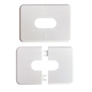 20暖气管斜管黄色燃气管装饰盖长方形分体粘贴遮挡盖4分管专用盖