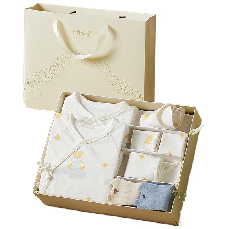 十月结晶婴儿衣服新生儿礼盒初生套装满月宝宝见面礼高档礼物送礼