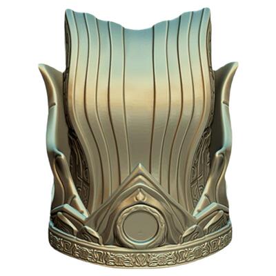 3d金银色文人墨客古风宫廷复古