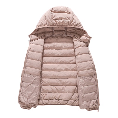 时尚小个子高档内胆轻薄羽绒服