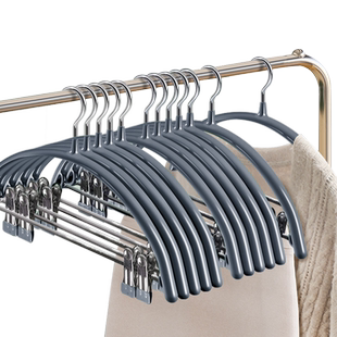 衣裤架一体无痕上下连体套装汉服衣架带夹子挂西装高级西服专用