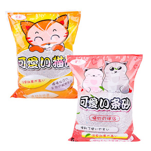 宝尼可爱的膨润土条状猫砂5kg+球形猫沙5kg=10kg抗菌除臭结团包邮