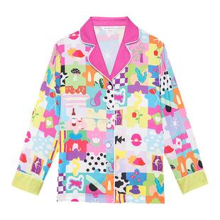 田曦薇同款 RooMance汝曼司 原创卡通绸缎睡衣女款秋冬家居服套装