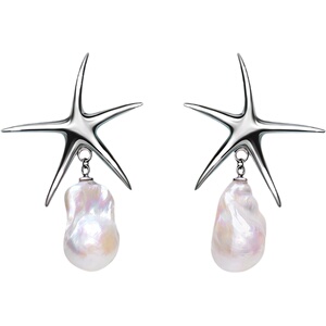 pearlona新品海星耳钉巴洛克夸张