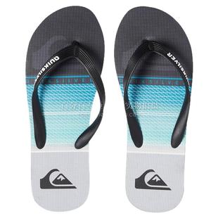 Quikilver新款平跟男亲子室外防滑速干橡胶底人字拖夏季拖鞋